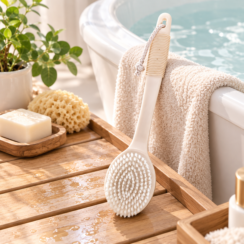 Long Handle Exfoliating Bath Brush