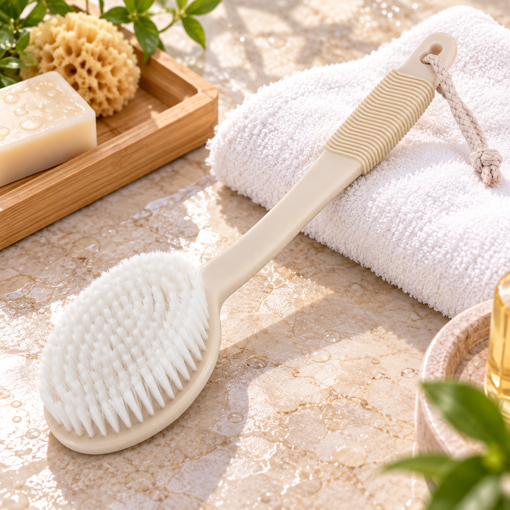 Long Handle Exfoliating Bath Brush